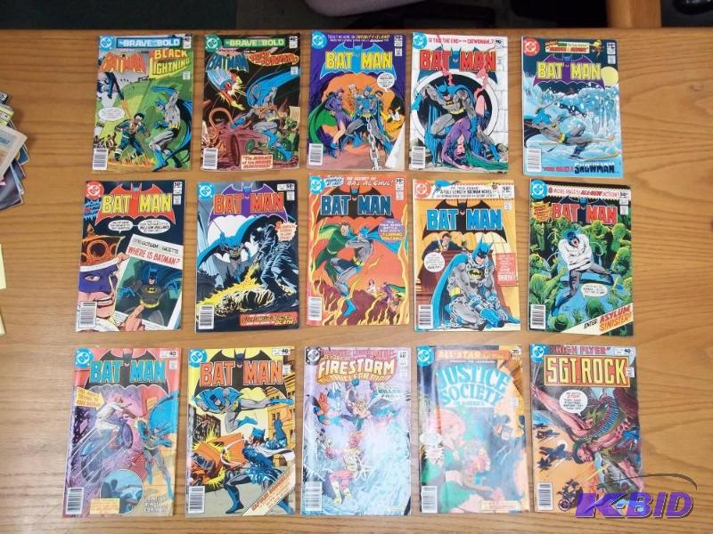 15 Assorted comic books, Batman, SGT Rock, DC...