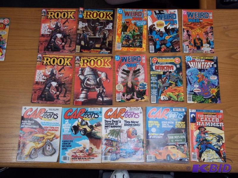 15 Assorted comic books, ROOK, Cartoons, Marv...