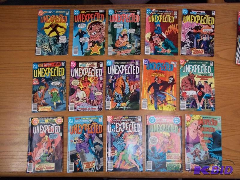 15 Assorted comic books, Unexpected, DC comic...