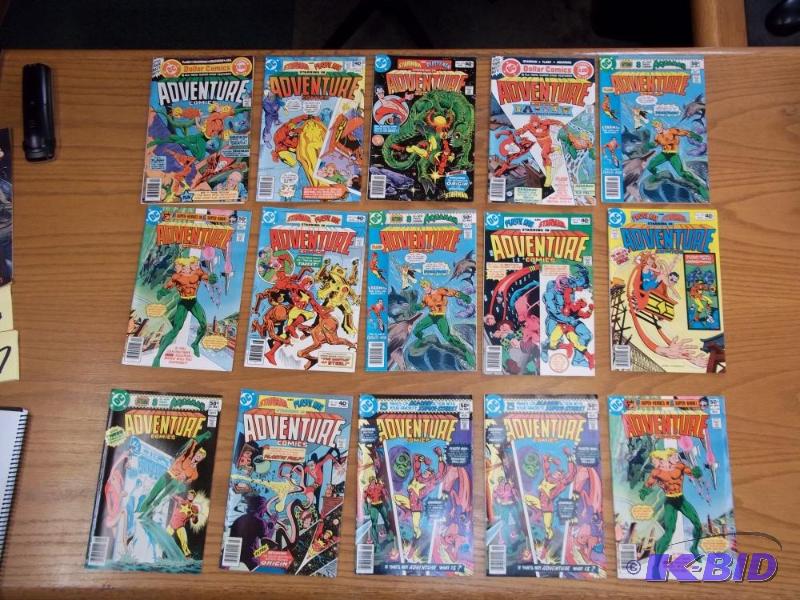 15 Assorted comic books, Adventure, DC comics...