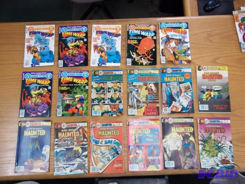 17 Assorted comic books, Time Warp and Haunte...