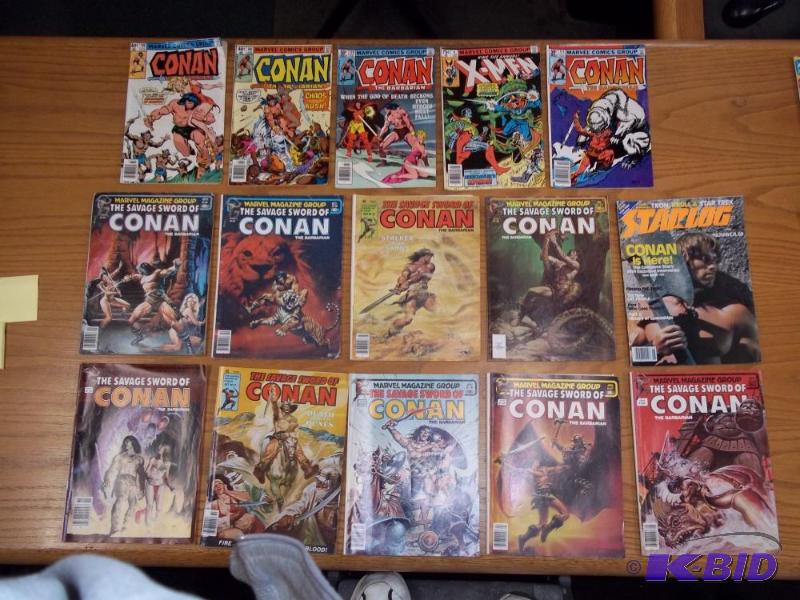 15 Assorted comic books, Conan the Barbarian,...