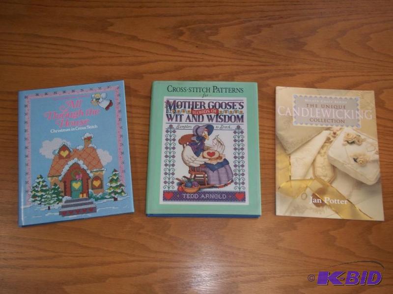 1 Candle wicking book and 2 Cross Stitch Book...