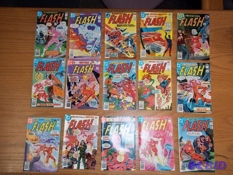 15 Assorted comic books, FLASH, DC Comics....