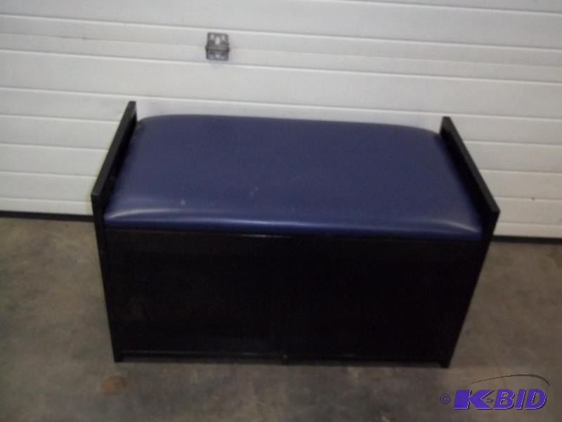 Metal Chest with storage area and padded seat...