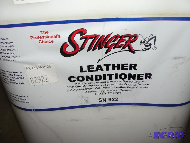 lot 19 image: 5 gal. Leather Conditioner...
