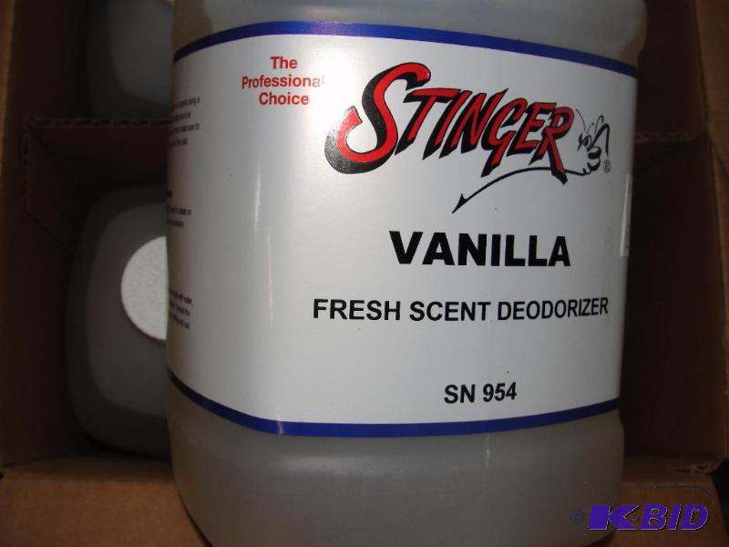 lot 28 image: Case of 4 - 1 gal. jugs vanilla deodorizer...
