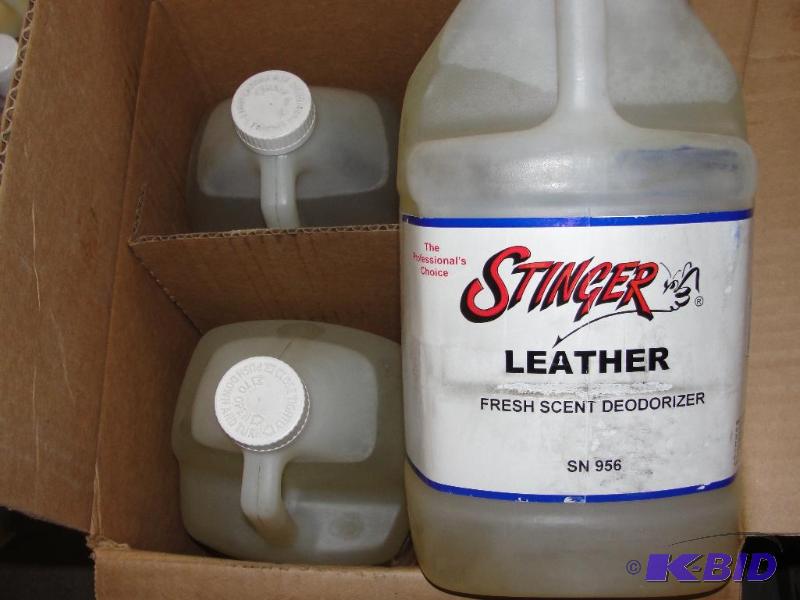 lot 48 image: Case of 4 gallons- Leather Air Freshener...
