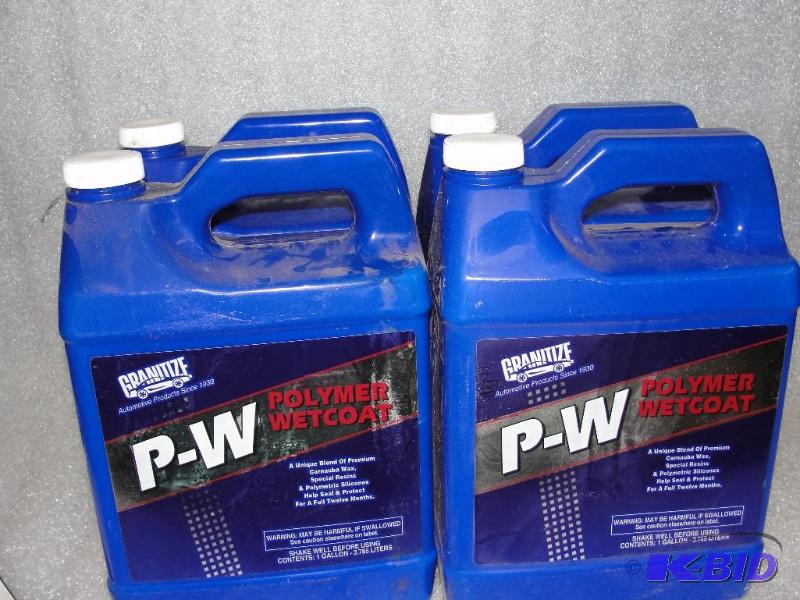 lot 73 image: 4 gals. &nbspP-W &nbspPolymer Wax...