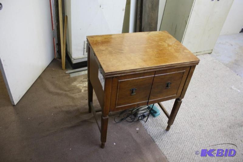 Vintage Domestic Sewing Machine Cabinet