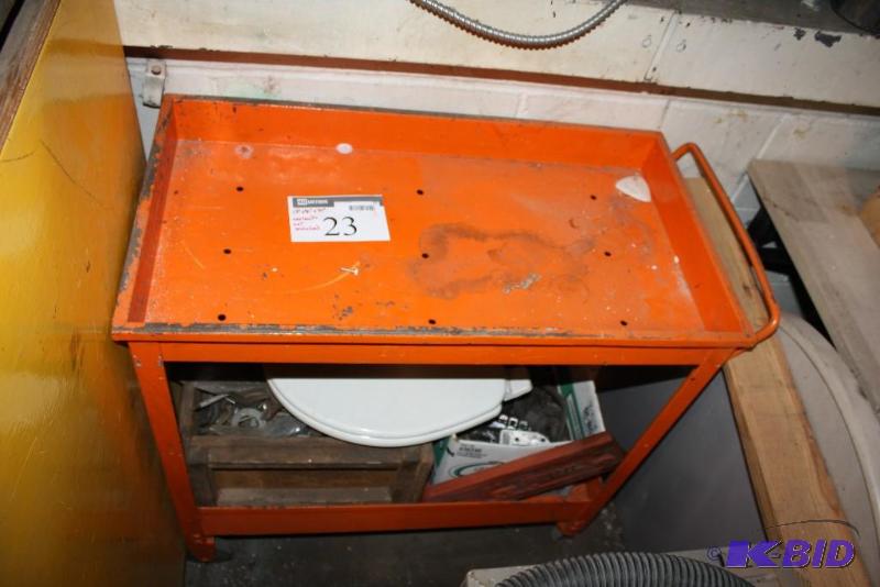 Metal Cart wHandle & Wheels