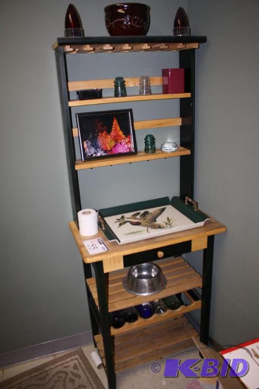 Wooden Organizational Shelving Unit