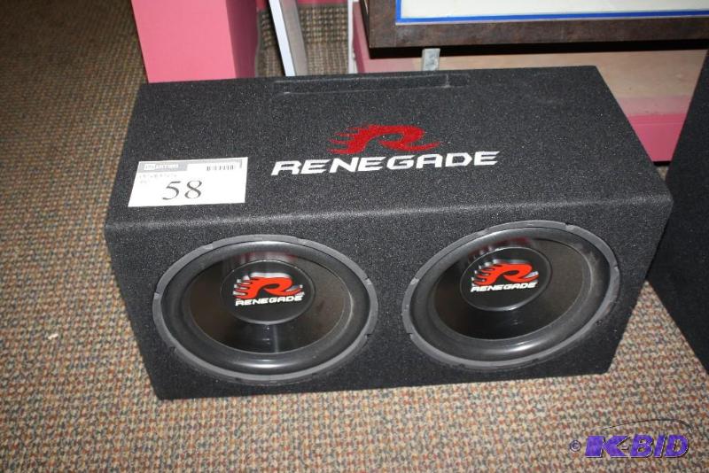 Renegade Dual 12 Subwoofer Box wSubs