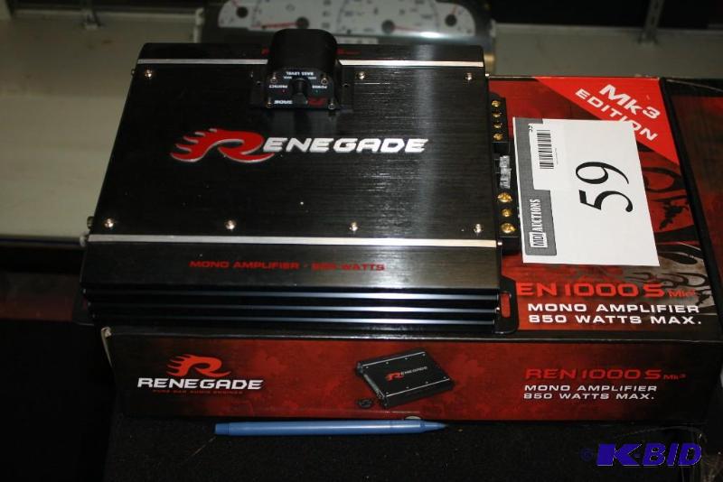 Renegade Ren1000S Mono Amplifier