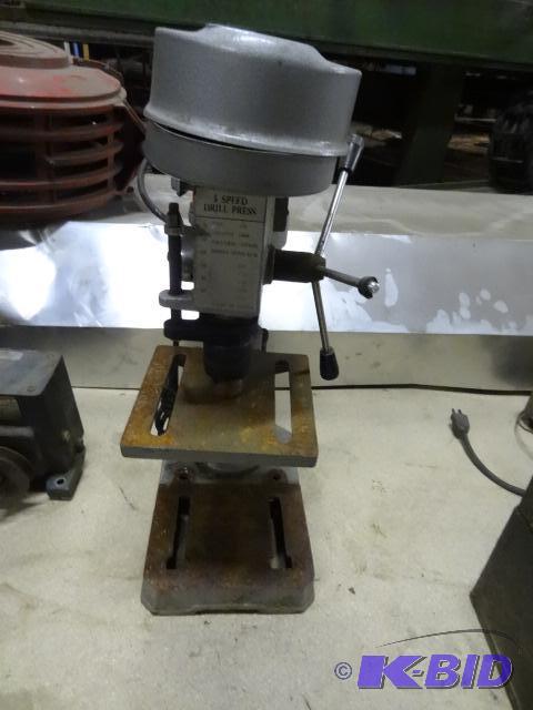 lot 11 image: 5 speed drill press. 13 HP. 110 volt...