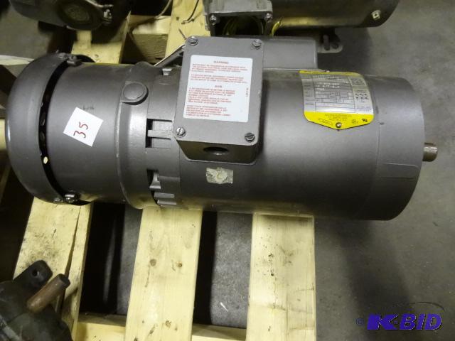 lot 35 image: Baldor electric motor. 115208-230 volt. 1725...