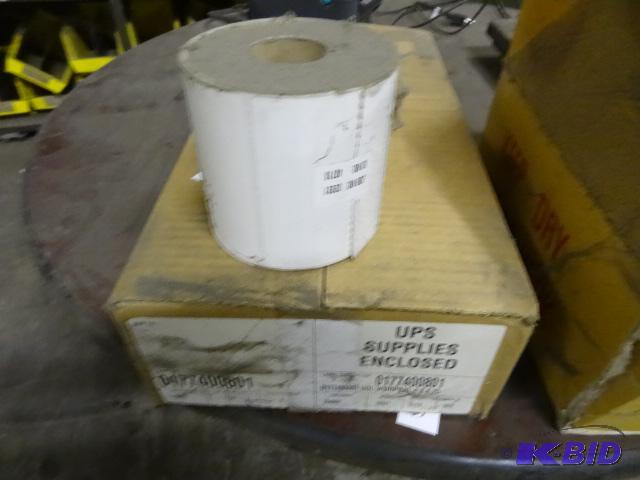 lot 57 image: UPS shipping labels. Qty 8 rolls...
