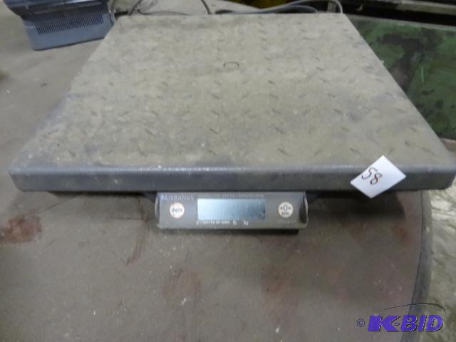 lot 58 image: Fairbanks electronic scale. 150 Lbs. No power...