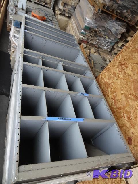 lot 68 image: Metal shelving or cabinet. 36 x 18 x 85. Qty ...
