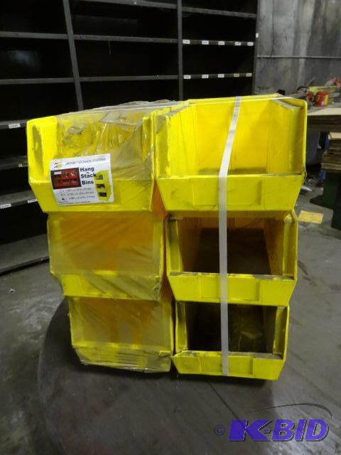 lot 84 image: Hand and stack bins. 14 34 x 8 14 x 7. Qty ...