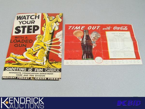 Vintage Will Eisner Hunting Poster, and Coke Brochure