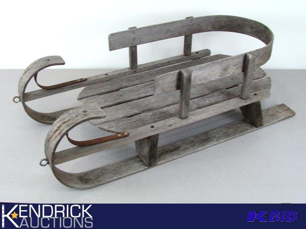 Antique Wood Infant Sled