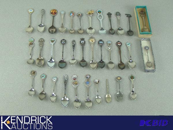 Lot of 34 Collectible Spoons