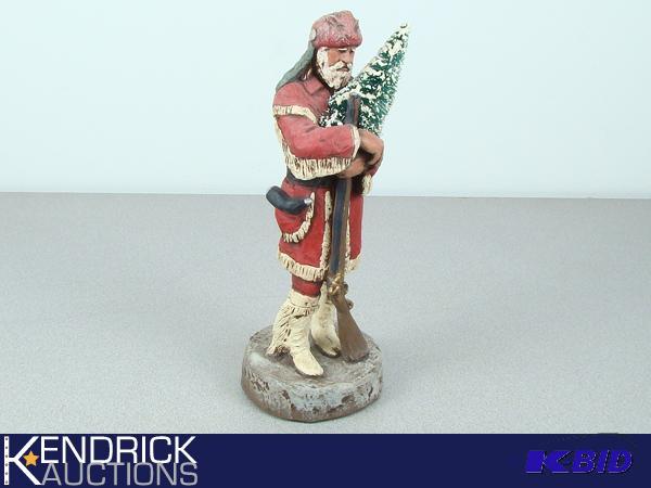 Vintage 1989 Michael Garman Rustic Santa Sculpture