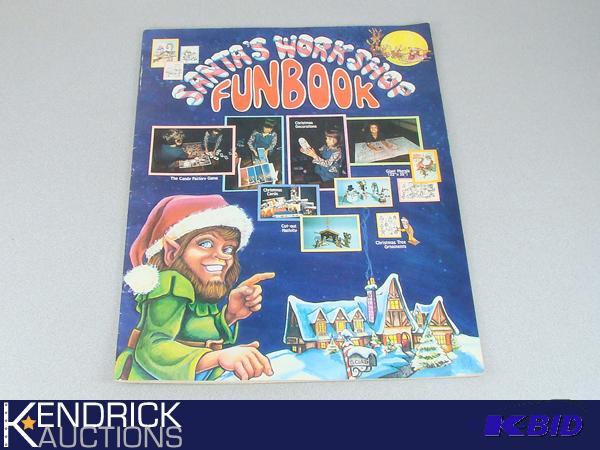 Vintage 1976 Large Santas Workshop Fun Book