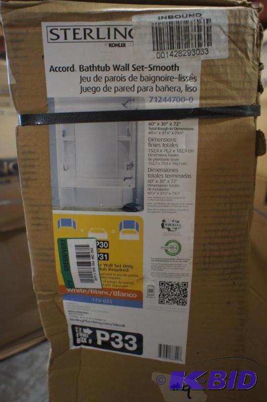 lot 10 image: New Sterling Accord Bath Tub Set - Smooth. #7...