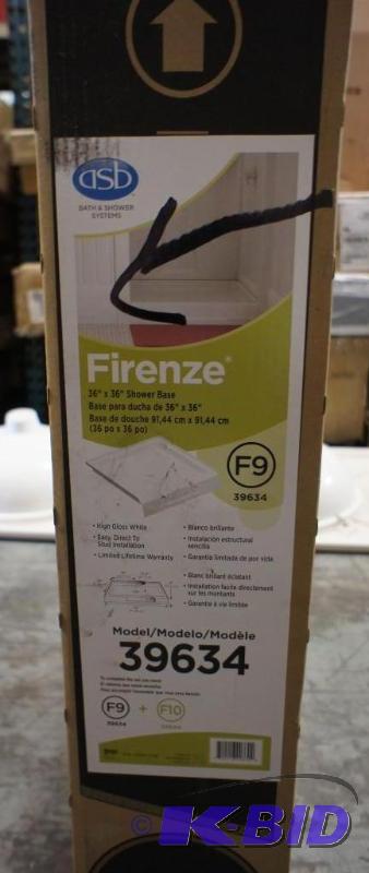 lot 14 image: New ASB Firenze Shower base. Dimensions 36&q...