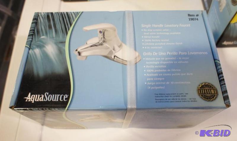 lot 16 image: New Aqua source single handle lavatory faucet...