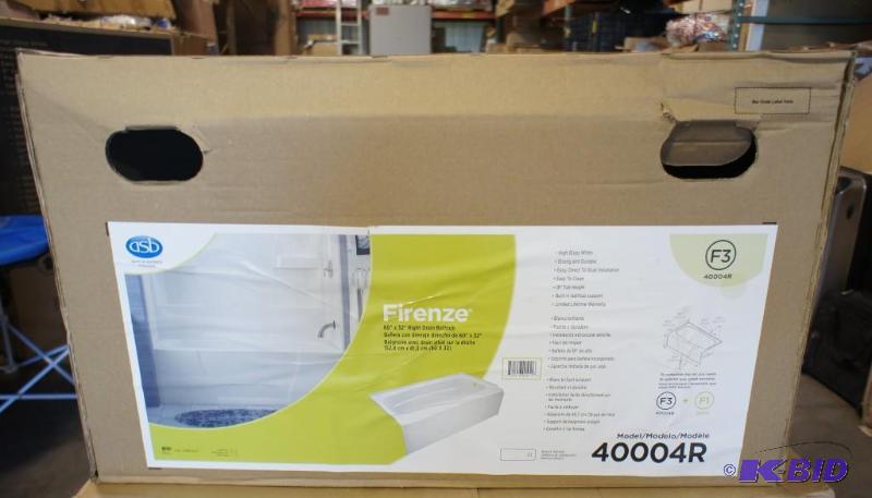 lot 3 image: New Firenze ASB Bath Tub  right drain. Dimen...
