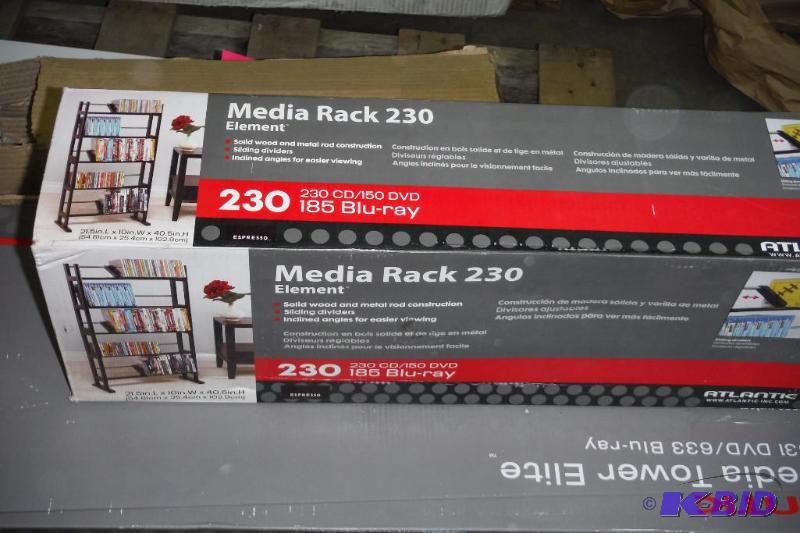 Atlantic media rack 230