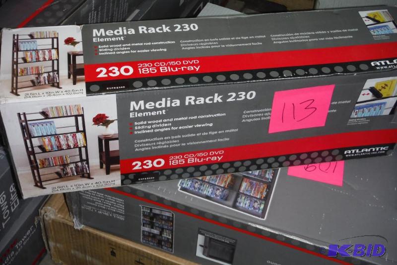 Atlantic media rack 231