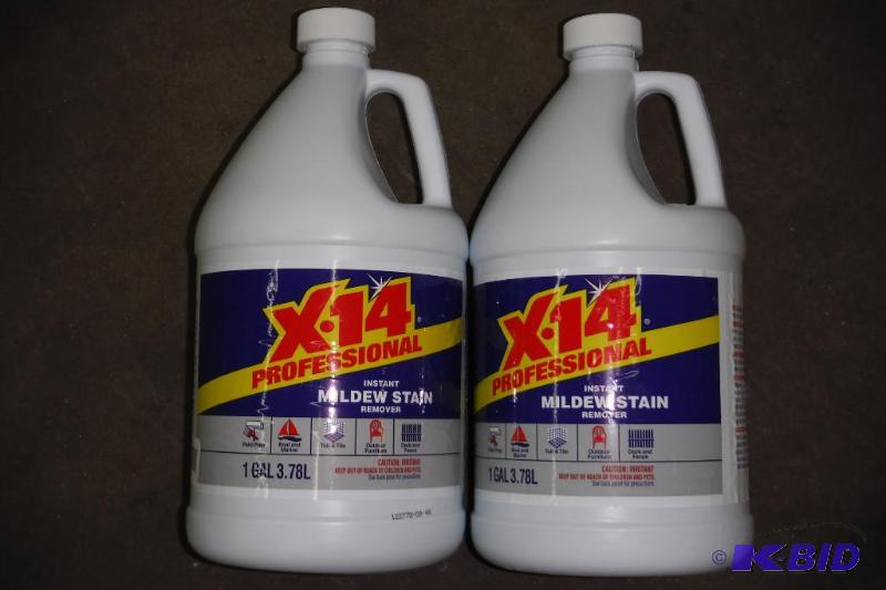 lot of 2 - X-14 profesional instant mildew stain remover