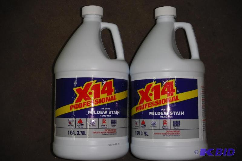 lot of 2 - X-14 profesional instant mildew stain remover