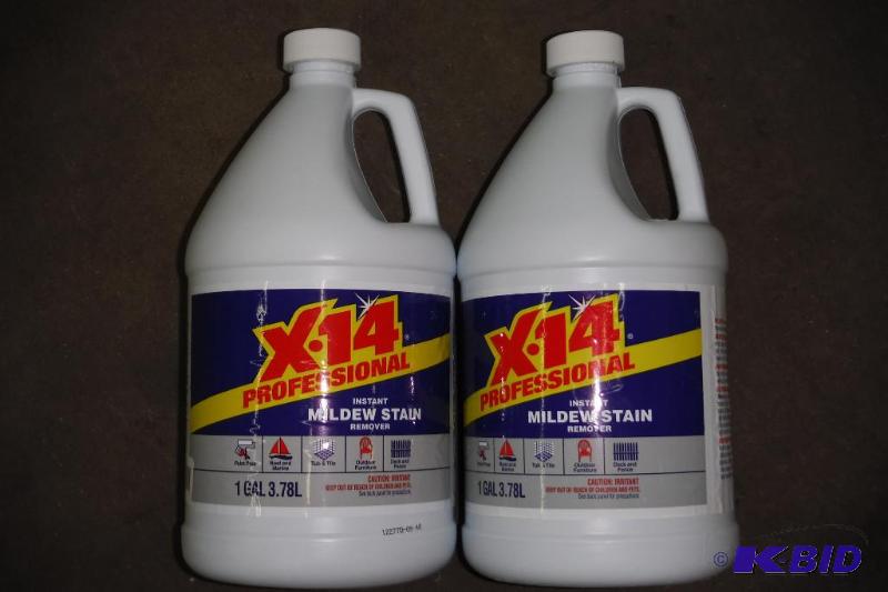 lot of 2 - X-14 profesional instant mildew stain remover