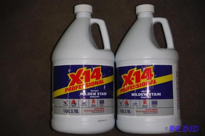 lot of 2 - X-14 profesional instant mildew stain remover