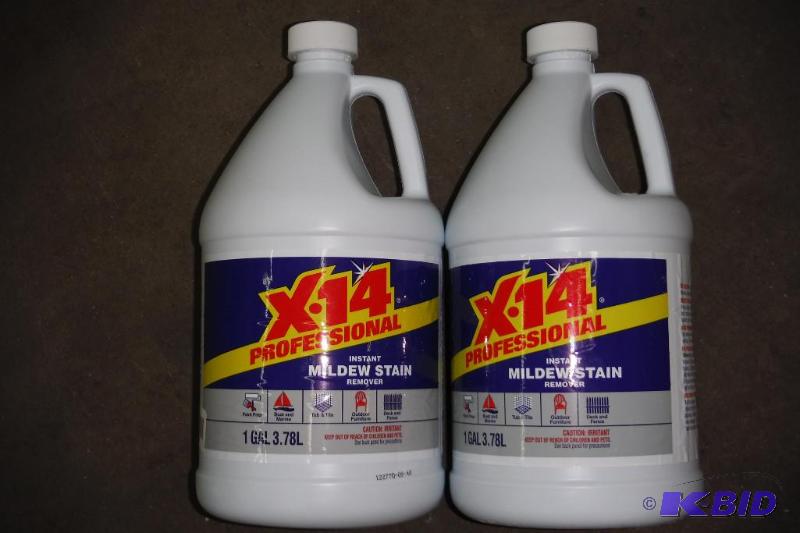 lot of 2 - X-14 profesional instant mildew stain remover