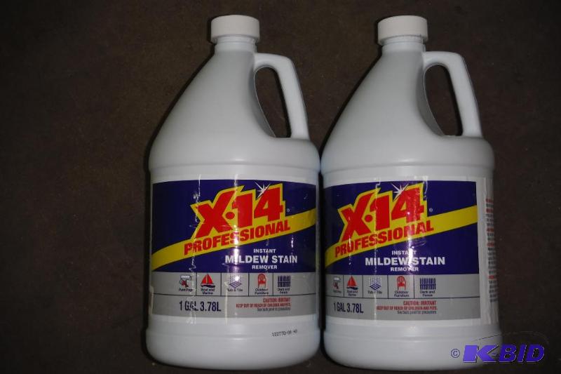 lot of 2 - X-14 profesional instant mildew stain remover