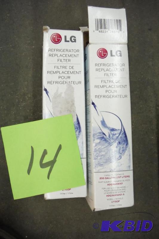 lot of 2 Lt700p fridge filter