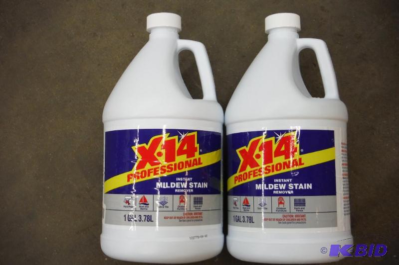 lot of 2 - X-14 profesional instant mildew stain remover