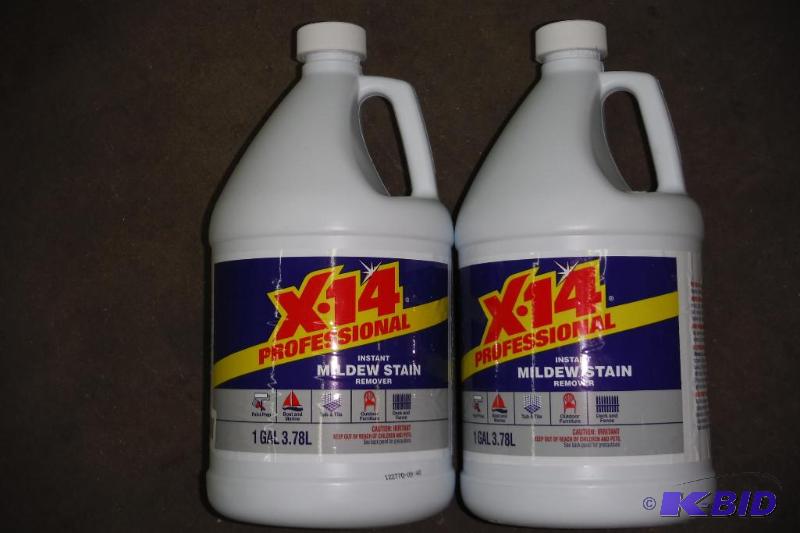 lot of 2 - X-14 profesional instant mildew stain remover