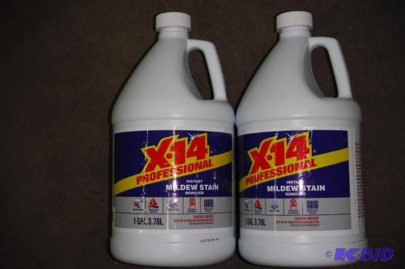 lot of 2 - X-14 profesional instant mildew stain remover