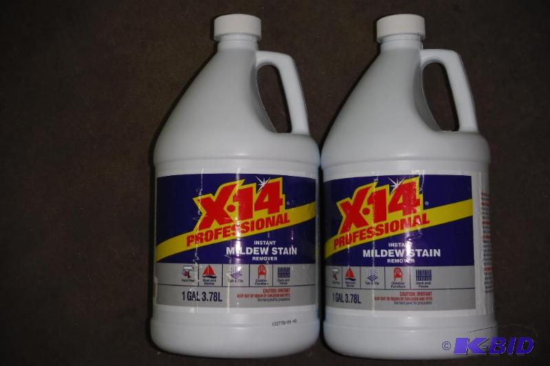lot of 2 - X-14 profesional instant mildew stain remover