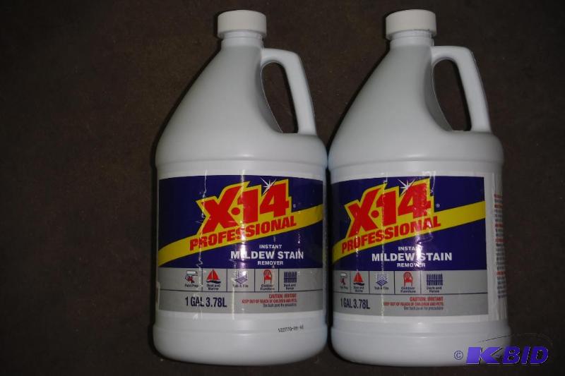 lot of 2 - X-14 profesional instant mildew stain remover