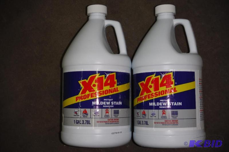 lot of 2 - X-14 profesional instant mildew stain remover