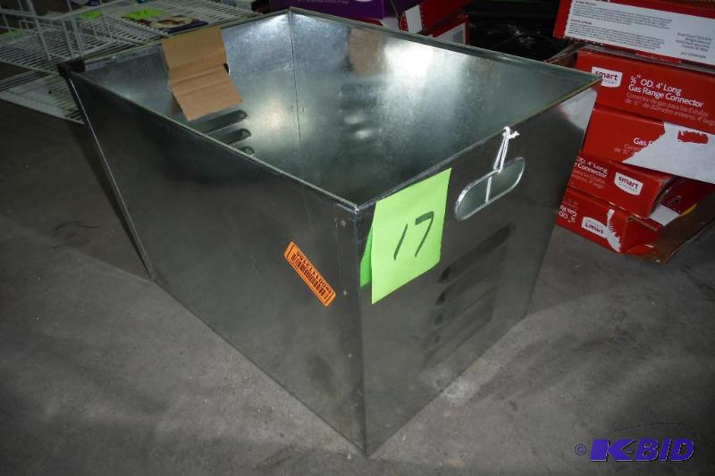 metal storage bin