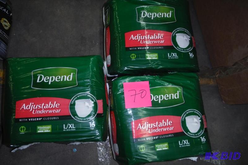 lot of 3 depend largeXL